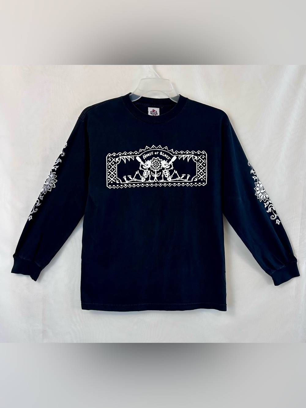 House of Blues Black Long Sleeve Graphic T-Shirt / Medium